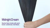 Midnight Dream (#1B) Transparent Wire Extensions