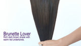 Brunette Lover (#2) One-Piece Clip-In Extensions