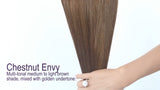 Chestnut Envy (#6) 8-Piece Clip-In Extensions Extensions