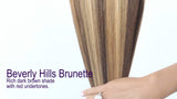 Beverly Hills Brunette (#4/27) One-Piece Clip-In Extensions Extensions