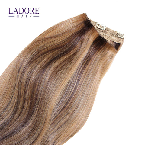 Beverly Hills Brunette (#4/27) One-Piece Clip-In Extensions Extensions