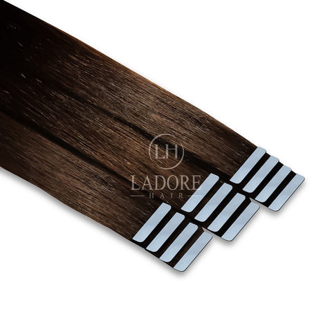 Brunette Lover (#2) Invisible Tape-In Extensions