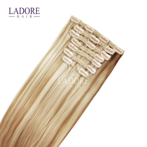 California Blonde (#613/27) 8-Piece Clip-In Extensions