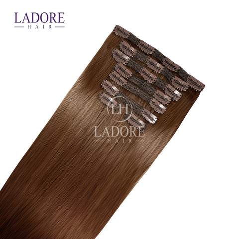 Chestnut Envy (#6) 8-Piece Clip-In Extensions Extensions