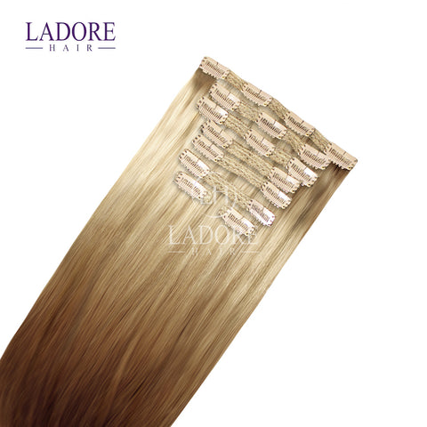 Giselle Blonde (#14/24) 8-Piece Clip-In Extensions